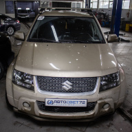 Suzuki Grand Vitara - полировка фар и замена ламп на Osram