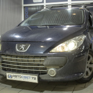 Вернули свет фарам Peugeot 307 SW - замена галогеновых линз