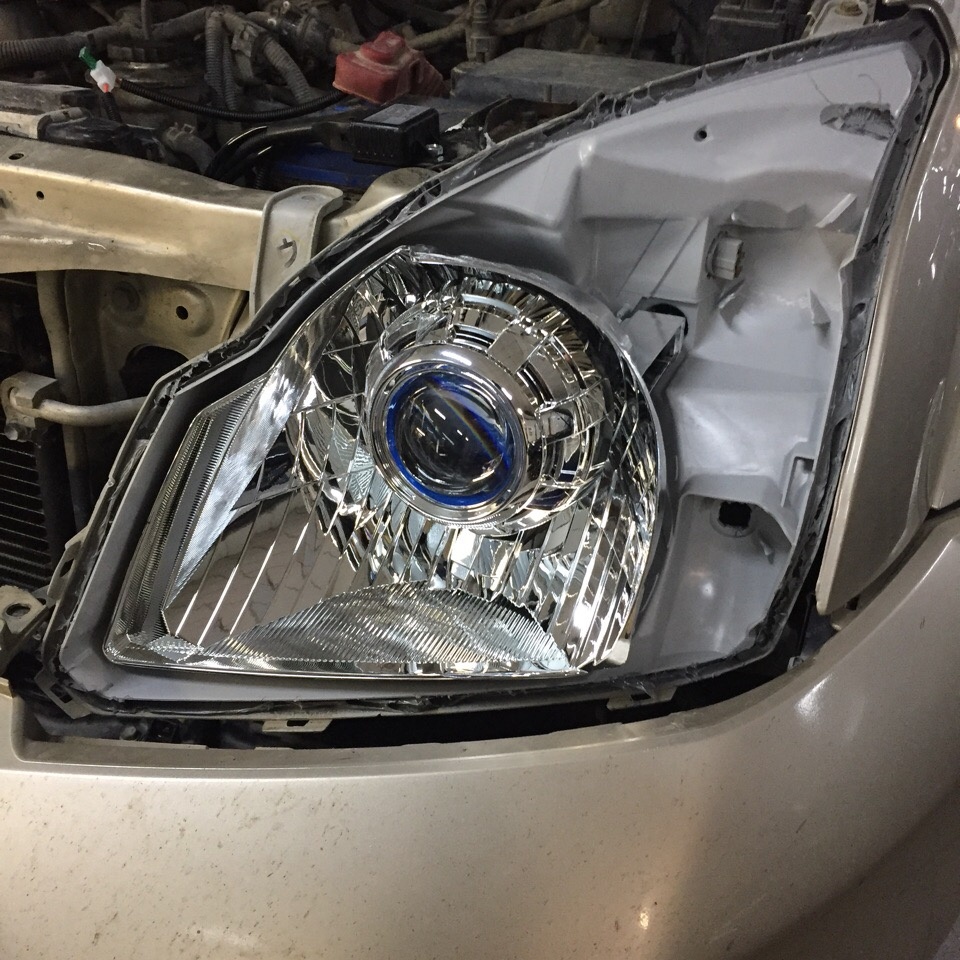 prado 120 установка светодиодных линз