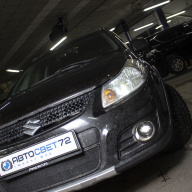 Suzuki SX4 - установили на штатное место Светодиодные птф MTF Light.