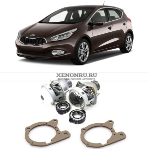 Биксеноновые линзы в Kia Seed II (2012-2018)  