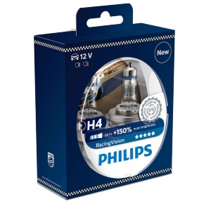 Галогеновые лампы H4 Philips Racing Vision +150 (12342RVS2) Галогеновые лампы H4 PHILIPS Racing Vision +150%